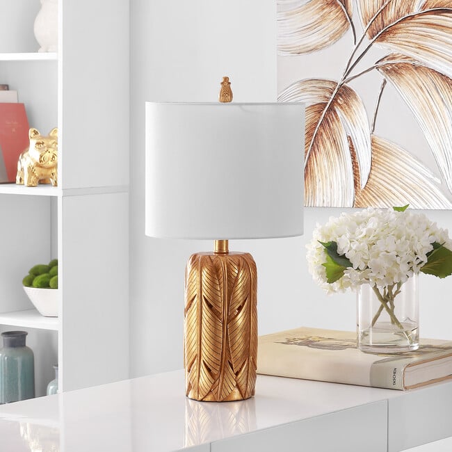 Wilsa Table Lamp, Gold - Lighting - 3