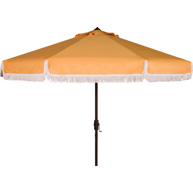 Fabia Fringed Patio Umbrella, Yellow