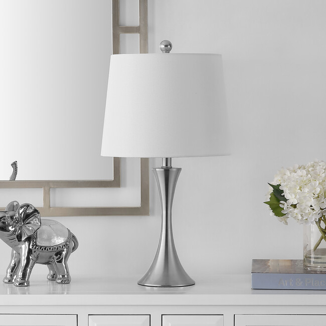 Benita Iron Table Lamp, Nickel - Lighting - 4