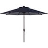 Tiana Inner Stripe Patio Umbrella, Navy - Umbrellas - 1 - thumbnail