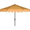 Dorinda Scalloped Patio Umbrella, Yellow - Umbrellas - 1 - thumbnail