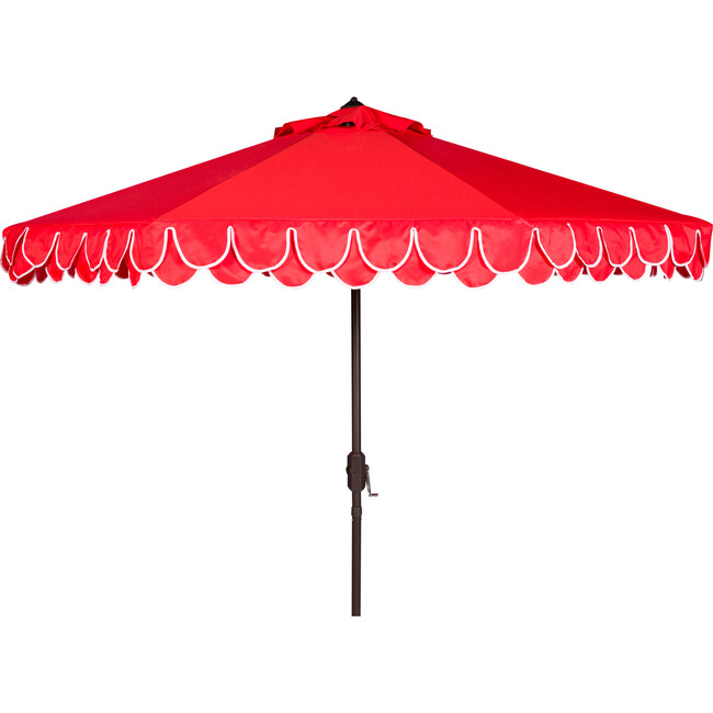 Doubled Petals Patio Umbrella, Red
