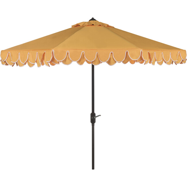 Doubled Petals Patio Umbrella, Yellow - Umbrellas - 1