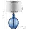 Nadine Glass Table Lamp, Blue - Lighting - 5