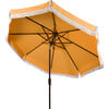 Fabia Fringed Patio Umbrella, Yellow - Umbrellas - 3