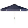 Fabia Fringed Patio Umbrella, Navy - Umbrellas - 1 - thumbnail