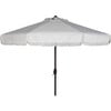 Fabia Fringed Patio Umbrella, White - Umbrellas - 1 - thumbnail