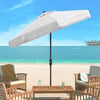 Fabia Fringed Patio Umbrella, White - Umbrellas - 2