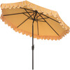 Doubled Petals Patio Umbrella, Yellow - Umbrellas - 3 - thumbnail