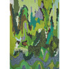 Flow Sweepable Shag Floormat, Green - Rugs - 1 - thumbnail