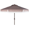 Fabia Fringed Patio Umbrella, Grey - Umbrellas - 1 - thumbnail