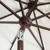 Doubled Petals Patio Umbrella, White/Black - Umbrellas - 4
