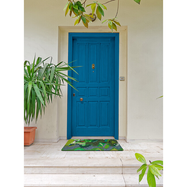 Flow Sweepable Shag Floormat, Green - Rugs - 2