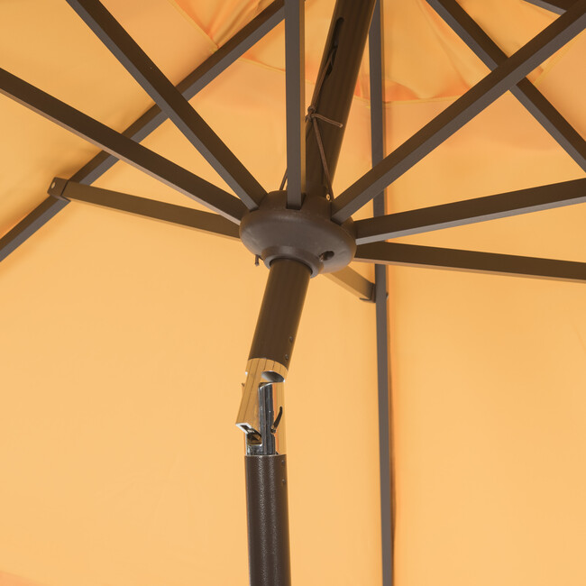 Doubled Petals Patio Umbrella, Yellow - Umbrellas - 4