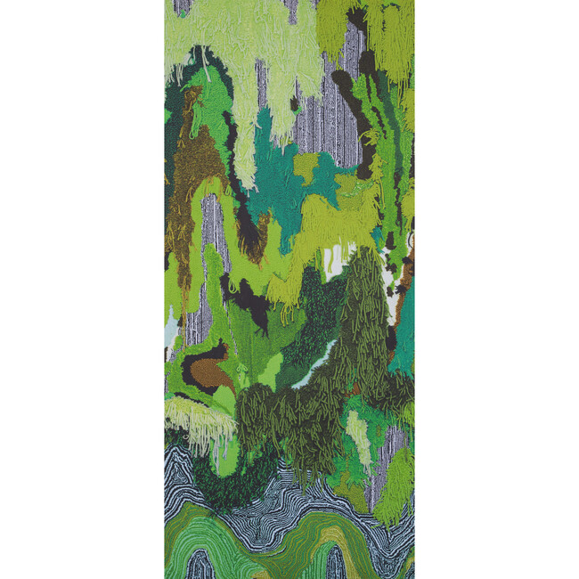 Flow Sweepable Shag Floormat, Green - Rugs - 3