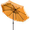 Dorinda Scalloped Patio Umbrella, Yellow - Umbrellas - 3