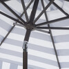 Elsa Canopy Stripe Patio Umbrella, Navy/White - Umbrellas - 4 - thumbnail