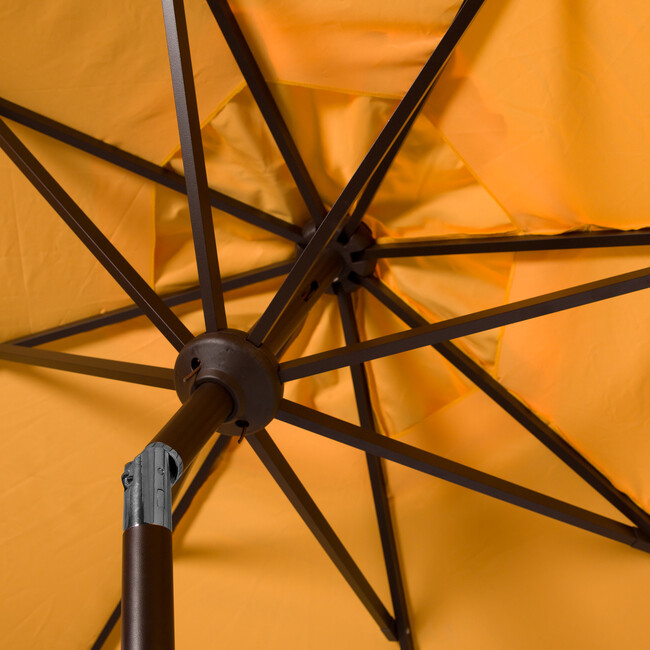 Dorinda Scalloped Patio Umbrella, Yellow - Umbrellas - 4