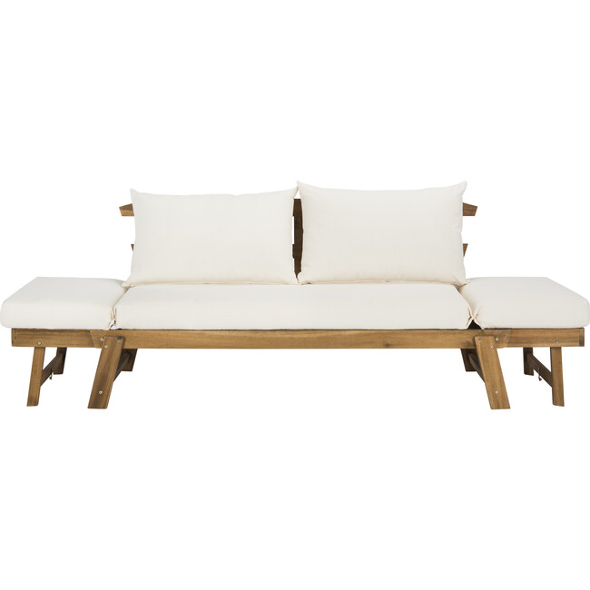 Tandra Outdoor Daybed, Natural Acacia/Beige