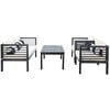 Alda Eucalyptus 4-Piece Outdoor Set, Black/Beige - Outdoor Home - 2