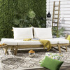 Tandra Outdoor Daybed, Natural Acacia/Beige - Outdoor Home - 2 - thumbnail