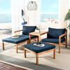 Pratia 5-Piece Outdoor Set, Navy/Acacia - Outdoor Home - 2