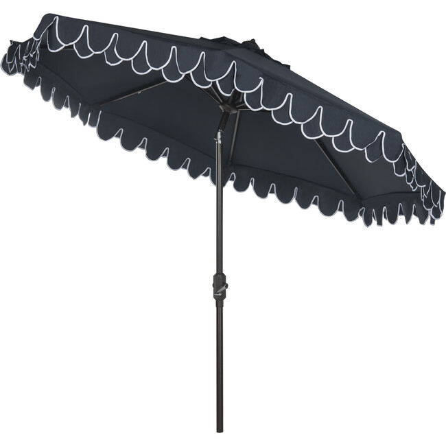 Doubled Petals Patio Umbrella, Navy - Umbrellas - 3