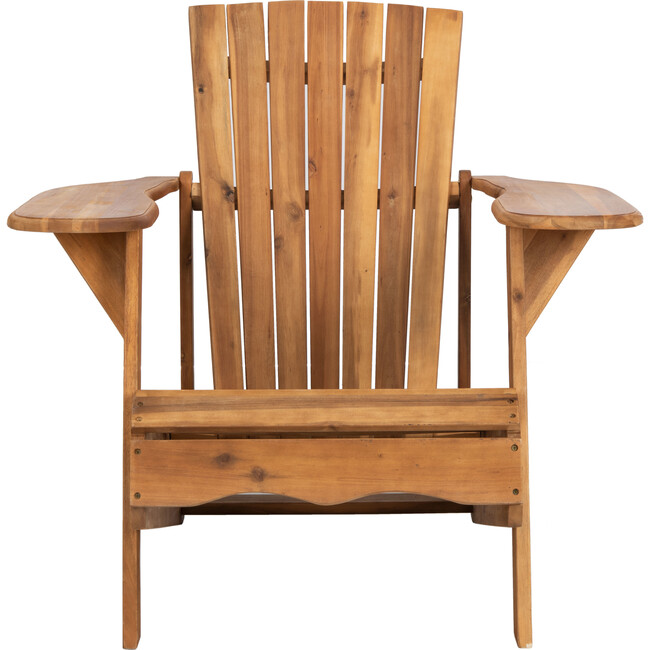 Mopani Adirondack Outdoor Chair, Rich Natural