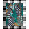 Upward Sweepable Shag Floormat, Cyan - Rugs - 8