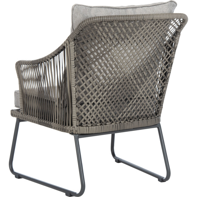 Jensen 3-Piece Rattan Outdoor Lounge Set, Steel/Grey - Outdoor Home - 7