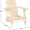 Mopani Adirondack Outdoor Chair, Soft Off-White - Outdoor Home - 6