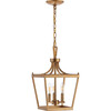 Larton 3-Light Pendant, Gold - Lighting - 1 - thumbnail