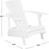 Mopani Adirondack Outdoor Chair, Clean White - Outdoor Home - 6 - thumbnail