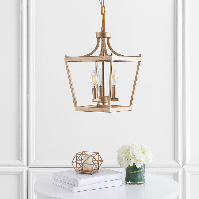 Larton 3-Light Pendant, Gold - Lighting - 3