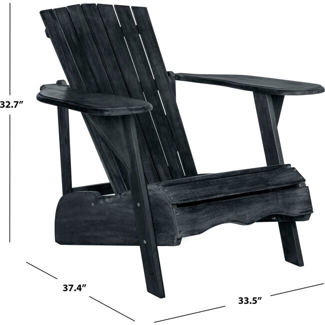 Mopani Adirondack Outdoor Chair, Slate Grey - Outdoor Home - 6