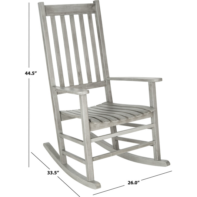 Shasta Rocking Chair, Greywashed Acacia - Outdoor Home - 5