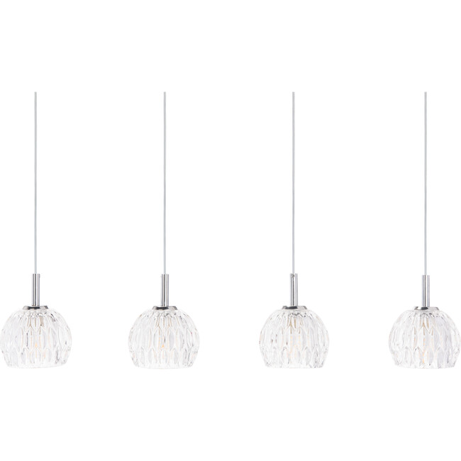 Lanson Pendant, Chrome/Crystal - Lighting - 3