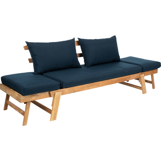 Tandra Outdoor Daybed, Natural Acacia/Navy - Outdoor Home - 6