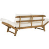 Tandra Outdoor Daybed, Natural Acacia/Beige - Outdoor Home - 8 - thumbnail