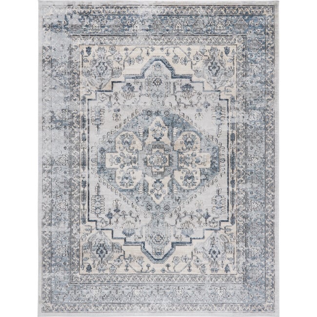 Florence Rug, Light Blue/Ivory - Rugs - 6