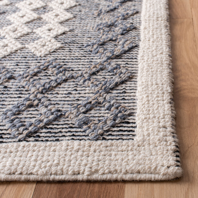 Natura Ellis Rug, Cream/Navy - Rugs - 4