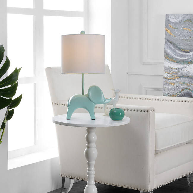 Ellie Elephant Lamp, Aqua - Lighting - 4