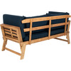 Tandra Outdoor Daybed, Natural Acacia/Navy - Outdoor Home - 8