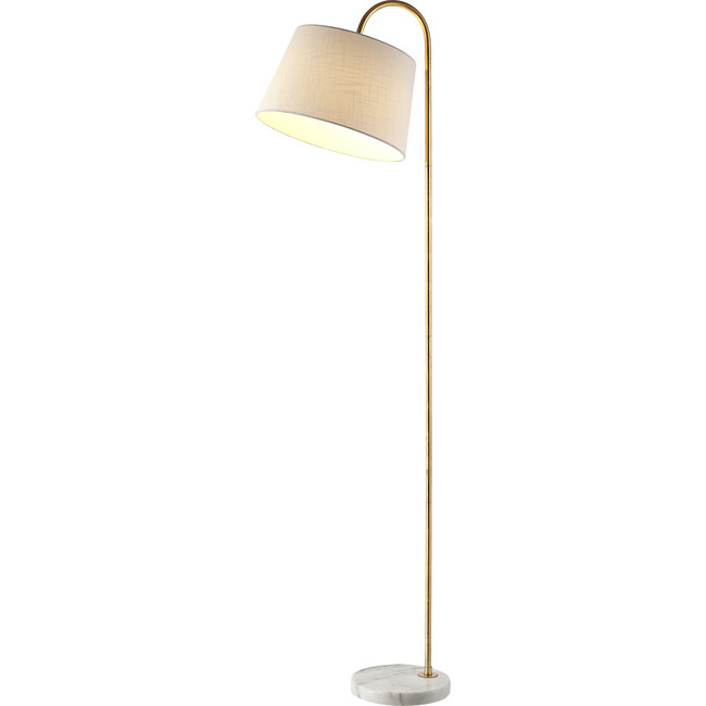 Dacey Floor Lamp, Gold/Marble