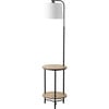 Henley Floor Lamp, Black/Wood - Lighting - 1 - thumbnail