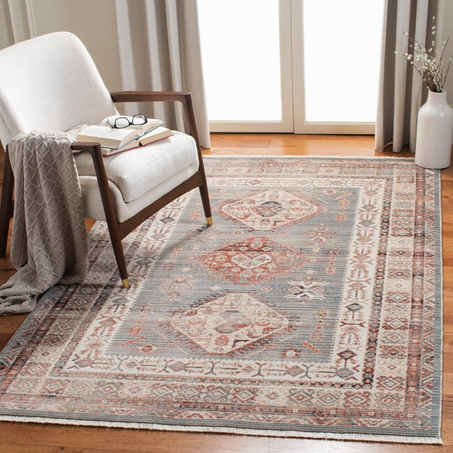 Sybil Rug, Grey/Cream - Rugs - 2