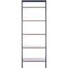 Cullyn 5-Tier Leaning Etagère, Honey Brown/Charcoal - Bookcases - 1 - thumbnail