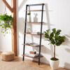 Cullyn 5-Tier Leaning Etagère, Honey Brown/Charcoal - Bookcases - 2