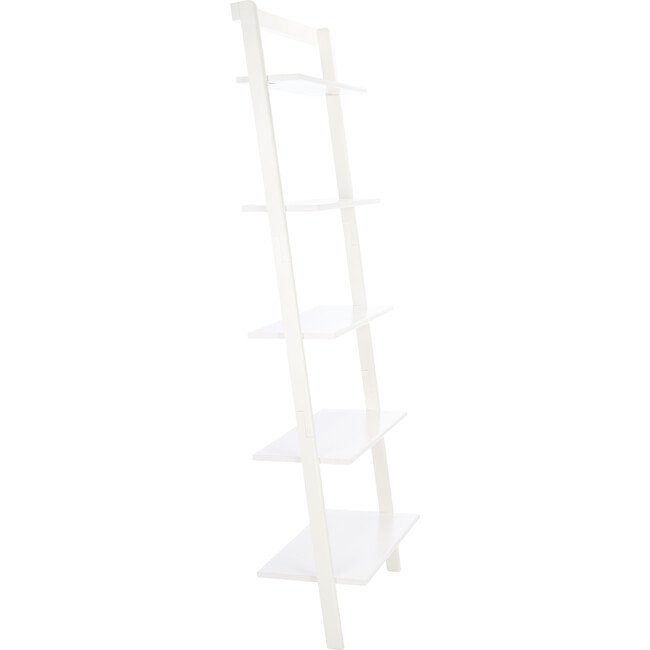 Cullyn 5-Tier Leaning Etagère, White - Bookcases - 3
