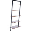 Cullyn 5-Tier Leaning Etagère, Honey Brown/Charcoal - Bookcases - 4